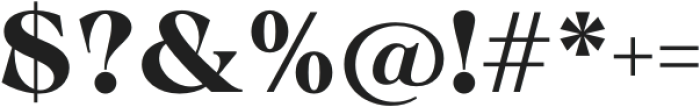 Calgera Extra Bold Contrast otf (700) Font OTHER CHARS