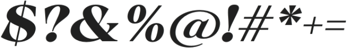 Calgera Extra Bold Exp Obl Contrast otf (700) Font OTHER CHARS