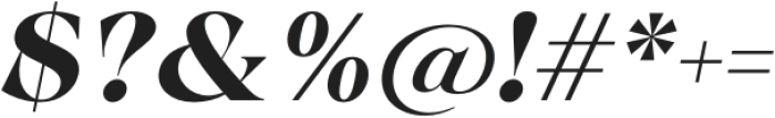 Calgera Extra Bold Oblique otf (700) Font OTHER CHARS