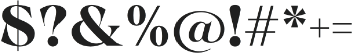 Calgera Extra Bold otf (700) Font OTHER CHARS