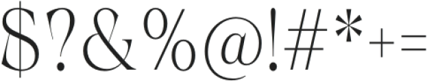 Calgera Extra Light Condensed otf (200) Font OTHER CHARS