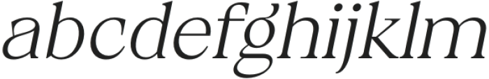 Calgera Extra Light Oblique Contrast otf (200) Font LOWERCASE