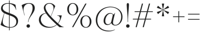 Calgera Extra Light otf (200) Font OTHER CHARS