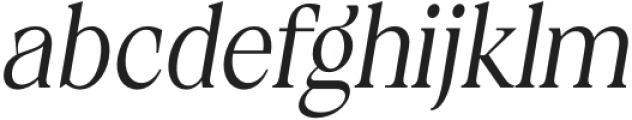 Calgera Light Cond Obl Contrast otf (300) Font LOWERCASE
