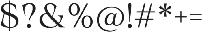 Calgera Light Contrast otf (300) Font OTHER CHARS