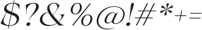Calgera Light Expanded Oblique otf (300) Font OTHER CHARS