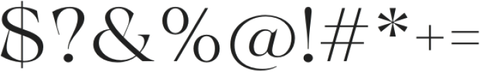 Calgera Light Expanded otf (300) Font OTHER CHARS