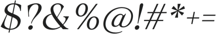 Calgera Light Oblique Contrast otf (300) Font OTHER CHARS