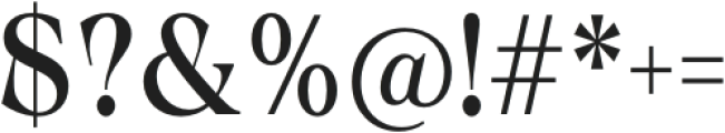 Calgera Medium Condensed Contrast otf (500) Font OTHER CHARS