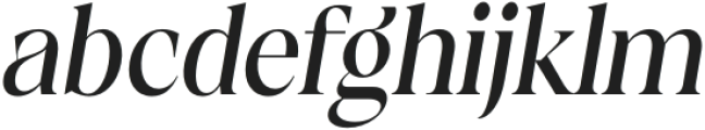 Calgera Medium Condensed Oblique otf (500) Font LOWERCASE