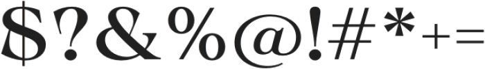 Calgera Medium Expanded Contrast otf (500) Font OTHER CHARS