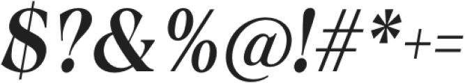 Calgera Semi Bold Cond Obl Contrast otf (600) Font OTHER CHARS