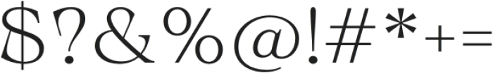 Calgera Thin Expanded Contrast otf (100) Font OTHER CHARS