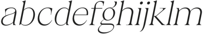 Calgera Thin Oblique otf (100) Font LOWERCASE