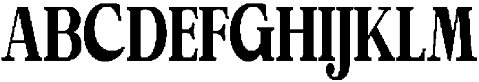 Calgine Serif Black Condensed otf (900) Font UPPERCASE