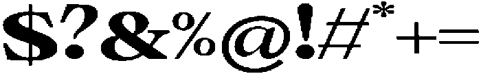 Calgine Serif Black Expanded otf (900) Font OTHER CHARS