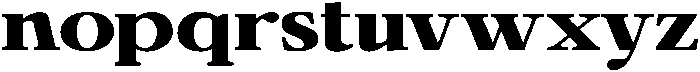 Calgine Serif Black Expanded otf (900) Font LOWERCASE