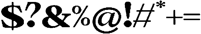 Calgine Serif Black Semi Expanded otf (900) Font OTHER CHARS