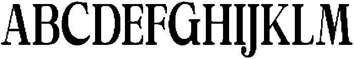 Calgine Serif Bold Condensed otf (700) Font UPPERCASE