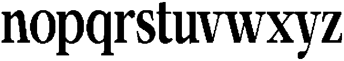 Calgine Serif Bold Condensed otf (700) Font LOWERCASE