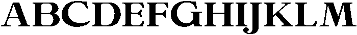 Calgine Serif Bold Expanded otf (700) Font UPPERCASE