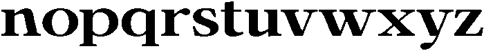 Calgine Serif Bold Expanded otf (700) Font LOWERCASE