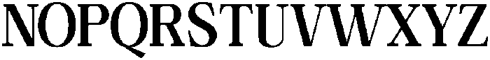 Calgine Serif Bold Semi Condensed otf (700) Font UPPERCASE