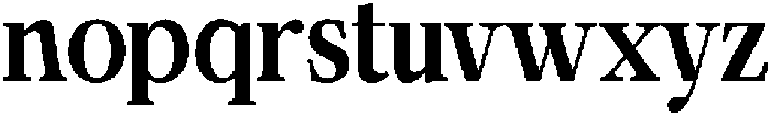 Calgine Serif Bold Semi Condensed otf (700) Font LOWERCASE