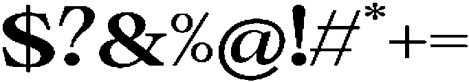 Calgine Serif Bold Semi Expanded otf (700) Font OTHER CHARS
