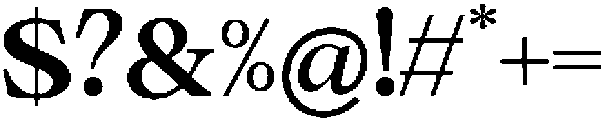 Calgine Serif Bold otf (700) Font OTHER CHARS