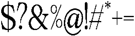 Calgine Serif Condensed otf (400) Font OTHER CHARS