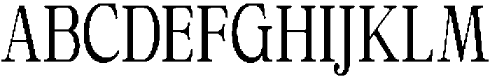 Calgine Serif Condensed otf (400) Font UPPERCASE