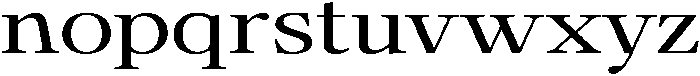 Calgine Serif Expanded otf (400) Font LOWERCASE