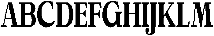 Calgine Serif Extra Bold Condensed otf (700) Font UPPERCASE
