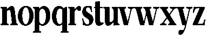 Calgine Serif Extra Bold Condensed otf (700) Font LOWERCASE