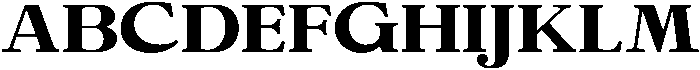 Calgine Serif Extra Bold Expanded otf (700) Font UPPERCASE