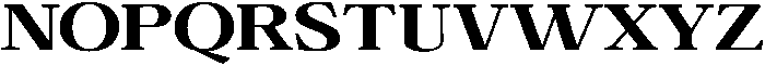 Calgine Serif Extra Bold Expanded otf (700) Font UPPERCASE