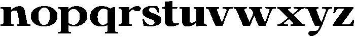 Calgine Serif Extra Bold Expanded otf (700) Font LOWERCASE