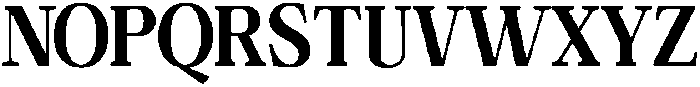 Calgine Serif Extra Bold Semi Condensed otf (700) Font UPPERCASE