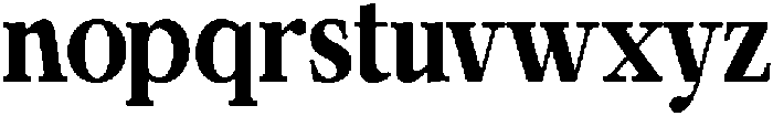 Calgine Serif Extra Bold Semi Condensed otf (700) Font LOWERCASE