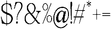 Calgine Serif Extra Light Condensed otf (200) Font OTHER CHARS