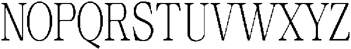 Calgine Serif Extra Light Condensed otf (200) Font UPPERCASE