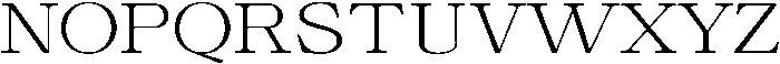 Calgine Serif Extra Light Expanded otf (200) Font UPPERCASE
