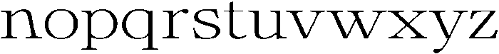Calgine Serif Extra Light Expanded otf (200) Font LOWERCASE
