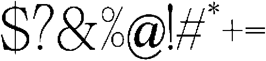 Calgine Serif Extra Light Semi Condensed otf (200) Font OTHER CHARS
