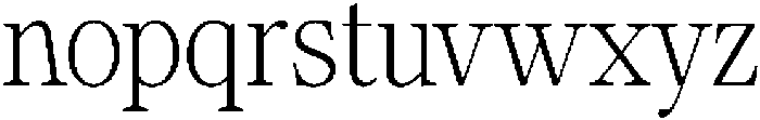 Calgine Serif Extra Light Semi Condensed otf (200) Font LOWERCASE