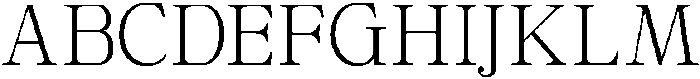 Calgine Serif Extra Light otf (200) Font