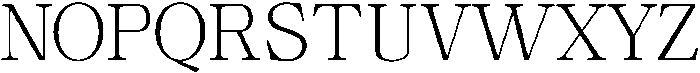 Calgine Serif Extra Light otf (200) Font UPPERCASE