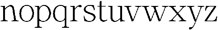 Calgine Serif Extra Light otf (200) Font LOWERCASE