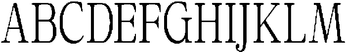 Calgine Serif Light Condensed otf (300) Font UPPERCASE